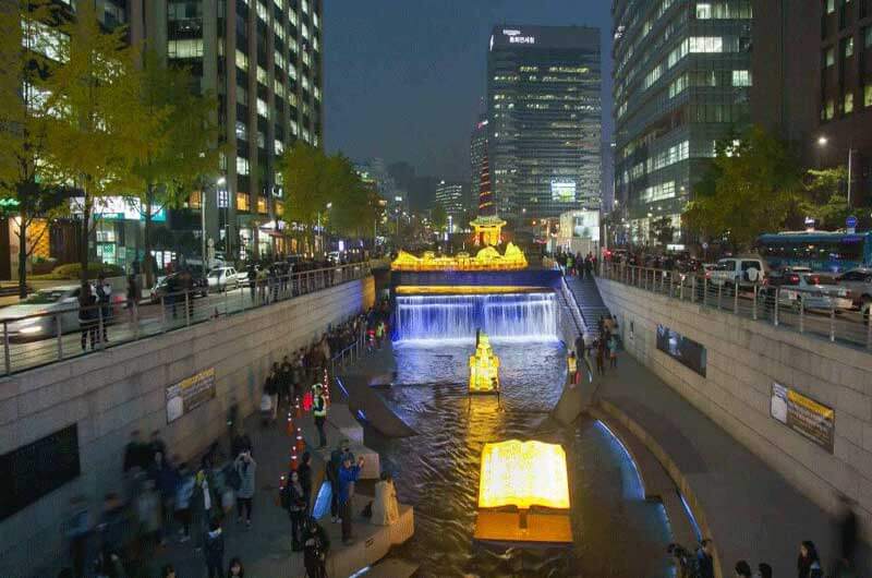 cheonggyecheon stream seoul transit tour 1024x576 1